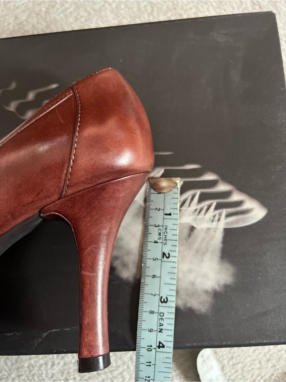 Geox Beautiful Brown/Tan Leather Open Toe Heels - Picture 8 of 12